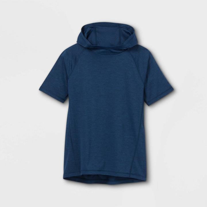 Boys' Short Sleeve Hooded T-shirt - All In Motion Navy