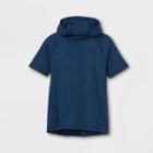 Boys' Short Sleeve Hooded T-shirt - All In Motion Navy