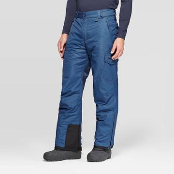 Men's Cargo Snow Pants - Zermatt Moguls Print Black