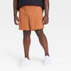 Men's Big & Tall Stretch Woven Shorts 7 - All In Motion Copper