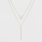 Multi-strand Long Necklace - A New Day Rose Gold