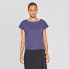 Target Women's Short Sleeve Crewneck Seamed T-shirt - Prologue Blue