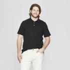 Men's Big & Tall Regular Fit Short Sleeve Jersey Polo Shirt - Goodfellow & Co Black