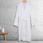 S/m Smyrna Hotel Spa Luxury Robe White - Linum Home Textiles