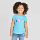 Petitetoddler Girls' Short Sleeve 'cool' Graphic T-shirt - Cat & Jack Blue 12m, Toddler Girl's