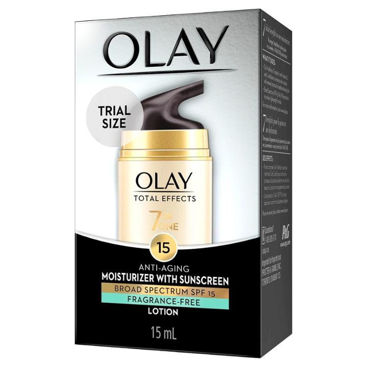 Olay Total Effects Anti-aging Moisturizer Spf 15 Fragrance Free .5 Oz