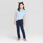 Girls' Stretchy Ponte Uniform Jeans - Cat & Jack Navy (blue)