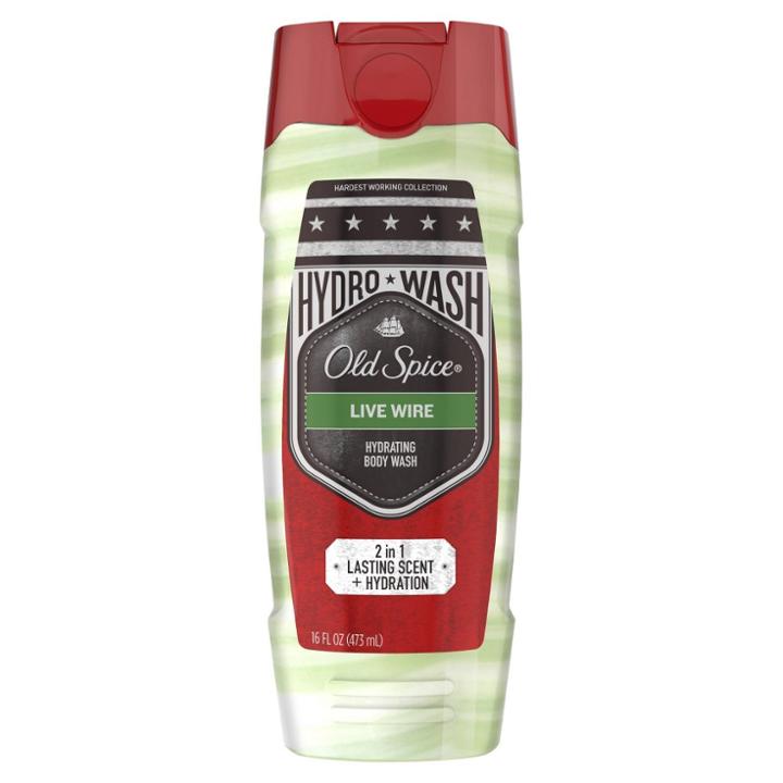 Old Spice Hydro Wash Body Wash For Men Hardest Working Collection Live Wire