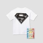 Kids' Dc Comics Superman Short Sleeve Graphic T-shirt With Tie-dye Kit - White