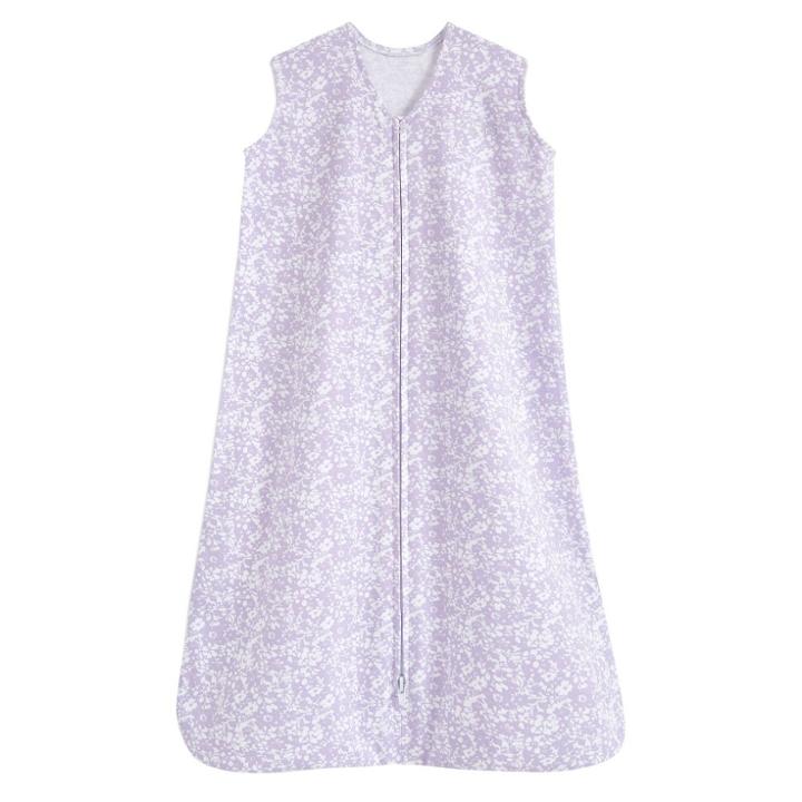 Halo Innovations Halo Sleepsack 100% Cotton Wearable Blanket - Aster Flowers Purple
