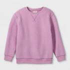 Kids' Micro Fleece Crewneck Sweatshirt - Cat & Jack Purple