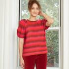 Women's Short Sleeve Crewneck Pullover Sweater - Universal Thread Red