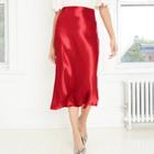 Women's Slip A-line Maxi Skirt - A New Day Red