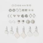 Heart And Moon Multi Earring Set 18pc - Wild Fable