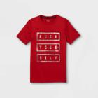 All In Motion Boys' Short Sleeve 'push Yourself' Graphic T-shirt - All In