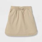 Girls' Woven Performance Uniform Skorts - Cat & Jack Beige