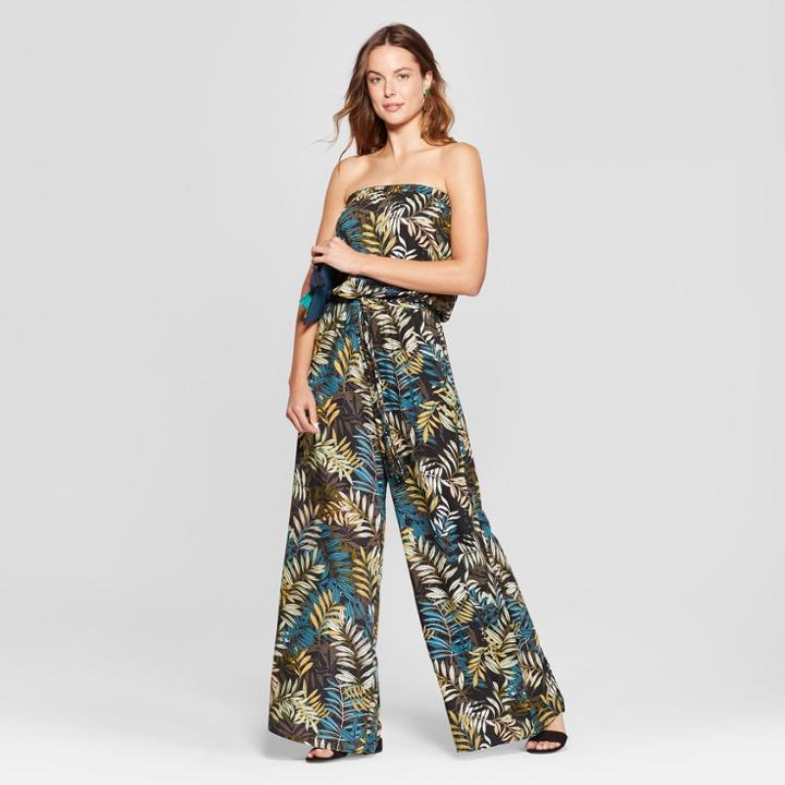 Women's Floral Printed Jumpsuit - Chiasso - Sage