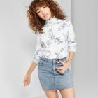 Women's 5 Pocket Denim Mini Skirt - Wild Fable Medium Blue Wash