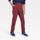 Boys' Fleece Jogger Pants - All In Motion Heathered Red