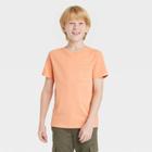Boys' Short Sleeve T-shirt - Cat & Jack Peach Orange