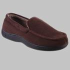 Isotoner Men's Microterry Jared Moccasin Slippers - Brown