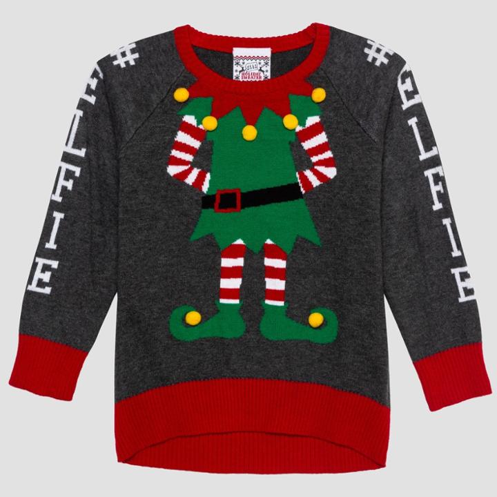 Well Worn Toddler Girls' Sweater - Gray