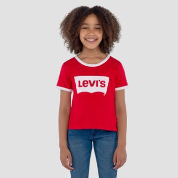 Levi's Girls' Oversized Batwing T-shirt - Red