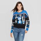 Well Worn Women's Meowzel Tov Cat Sweatshirt (juniors') - Blue