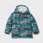 Toddler Boys' Geometric Long Sleeve Puffer Jacket - Cat & Jack