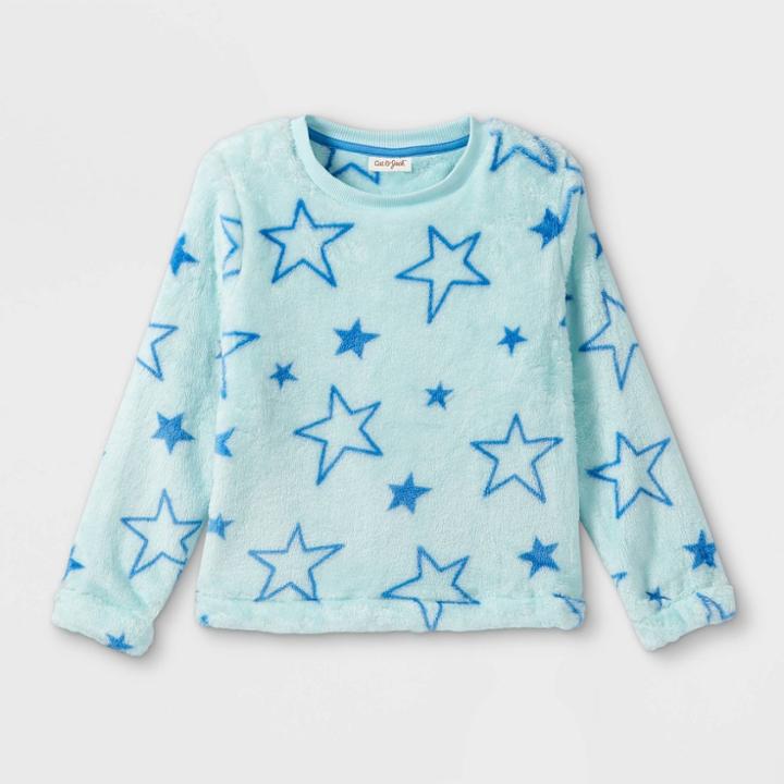 Girls' Sherpa Pullover Sweatshirt - Cat & Jack