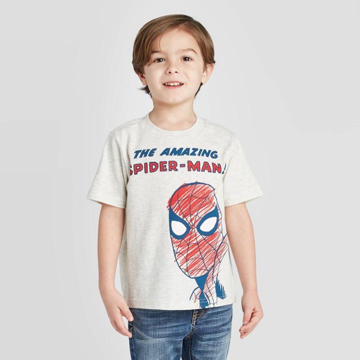 Toddler Boys' Marvel Spider-man Comic Cover T-shirt - Red 2t, Boy's, Beige