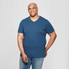 Men's Big & Tall V-neck Short Sleeve T-shirt - Goodfellow & Co Thunderbolt Blue