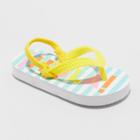 Toddler Girls' Keira Flip Flops Sandals - Cat & Jack Yellow