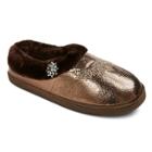 Women's Pretty You London Moccasin Slippers - Gold