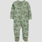 Carter's Just One You Baby Boys' Dino Interlock Footed Pajama - Just One You Made By Carter's Green Newborn