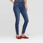 Women's Mid-rise With Side Seam Cropped Jeggings - Universal Thread Dark Wash