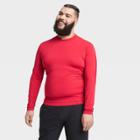 Men's Long Sleeve Fitted Cold Mock T-shirt - All In Motion Red S, Men's,