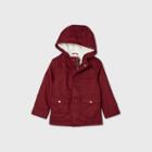 Toddler Girls' Military Jacket - Cat & Jack Maroon