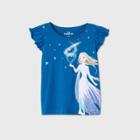 Toddler Girls' Frozen Elsa Short Sleeve T-shirt - Navy
