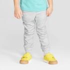 Toddler Boys' Stretch Twill Front Jogger Pants - Cat & Jack Gray