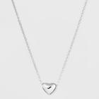 Target Sterling Silver Puff Heart Necklace -