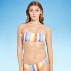 Juniors' Ribbed Bandeau Bikini Top - Xhilaration Multi