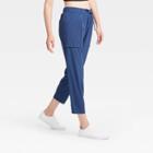 Women's Stretch Woven Tapered Leg Pants 26 - All In Motion Blue S, Women's,