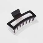 Colorblocked Jumbo Rectangular Claw Hair Clip - Wild Fable Black/white
