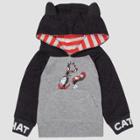 Baby's Dr. Seuss Cat In The Hat Hooded Sweatshirt - Gray