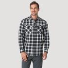 Wrangler Men's Regular Fit Atg Long Sleeve Button-down Shirt - Blue/white