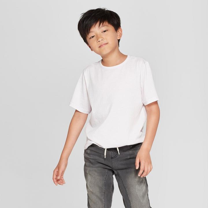 Target Boys' Short Sleeve T-shirt - Art Class White
