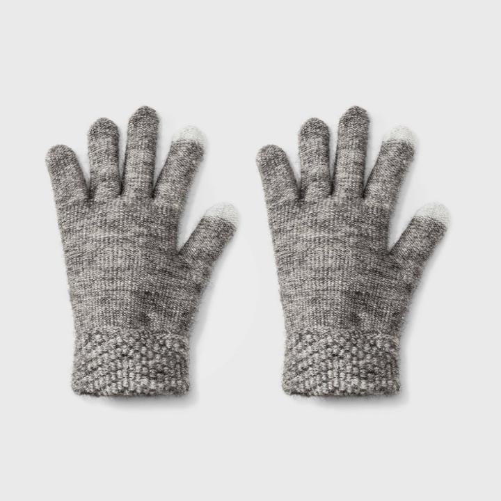 Women's Fashion Knit Gloves - Universal Thread Heather Gray