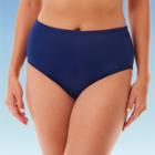 Women's Slimming Control High Waist Bikini Bottom - Dreamsuit By Miracle Brands Navy 6, Women's, Blue
