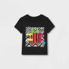 No Brand Black History Month Toddler Hands Short Sleeve Graphic T-shirt - Black